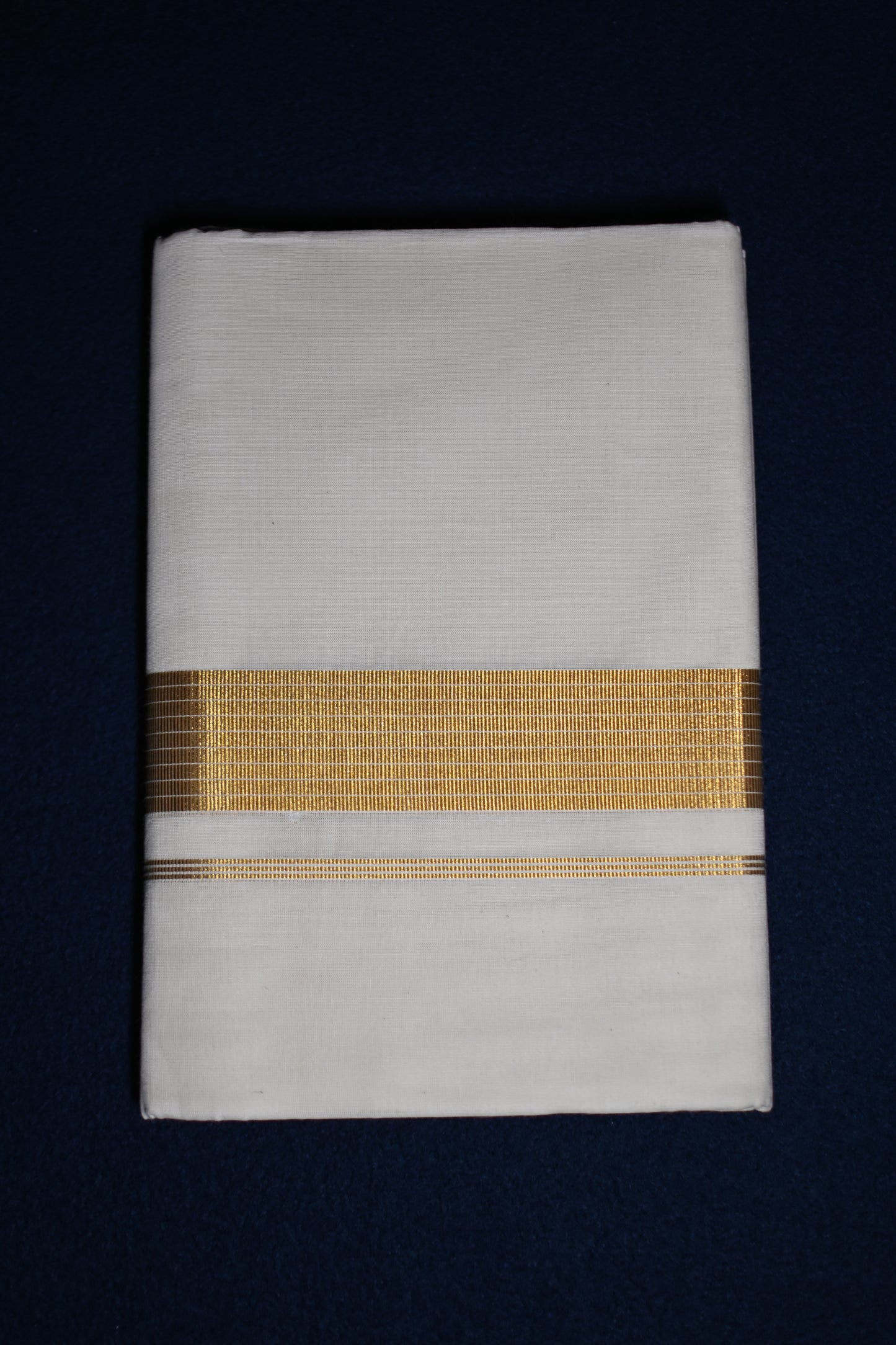 Kerala Kasavu Cotton Double Mundu