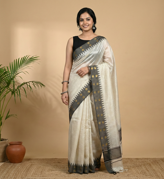 Premium Soft Tissue Saree  with Maanga Motifs