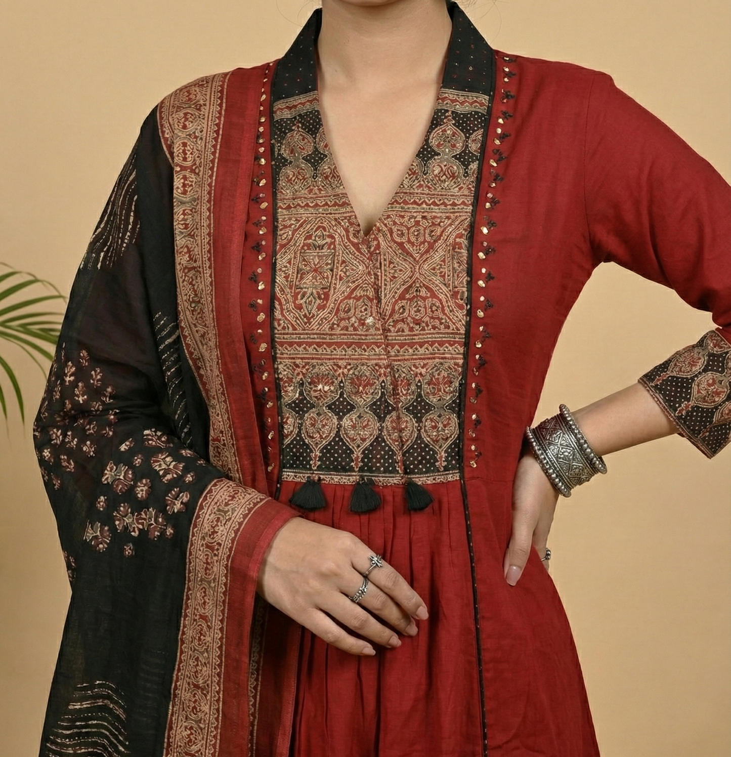 The Heritage Edit: Pure Cotton Ethnic Embroidered Kurta Set
